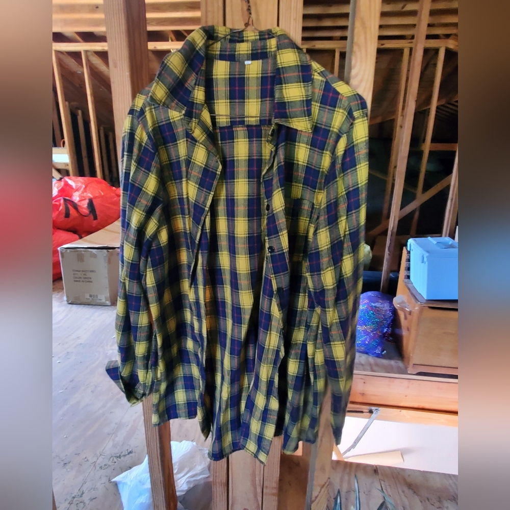 Plaid flannel shirt